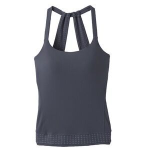 Prana Faro Top Grey Tank Eyelet Size S